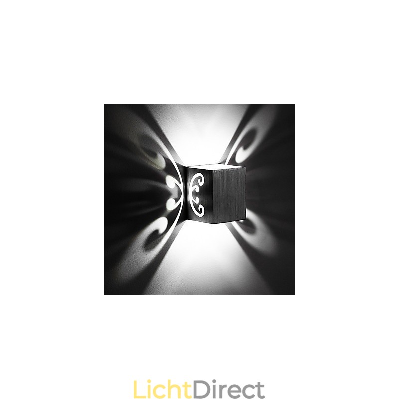 Moderne lichte aluminium wandlamp met plafondbevestiging, decoratieve wandlampen