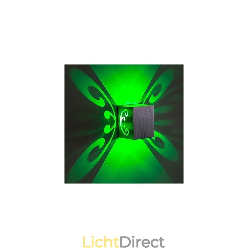 Moderne lichte aluminium wandlamp met plafondbevestiging, decoratieve wandlampen
