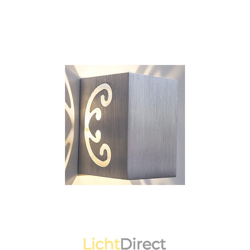 Moderne lichte aluminium wandlamp met plafondbevestiging, decoratieve wandlampen