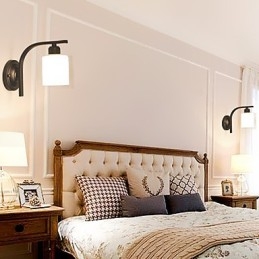 Traditionele klassieke landelijke retro schilderijfunctie voor wandlampen wandlamp