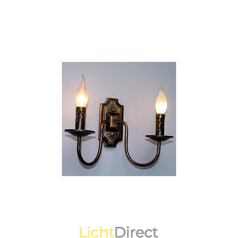 Retro Eenvoudige Wandlamp Gang Hal Dubbele Hoofdlamp Slaapkamer Woonkamer Wandlamp Verlichting