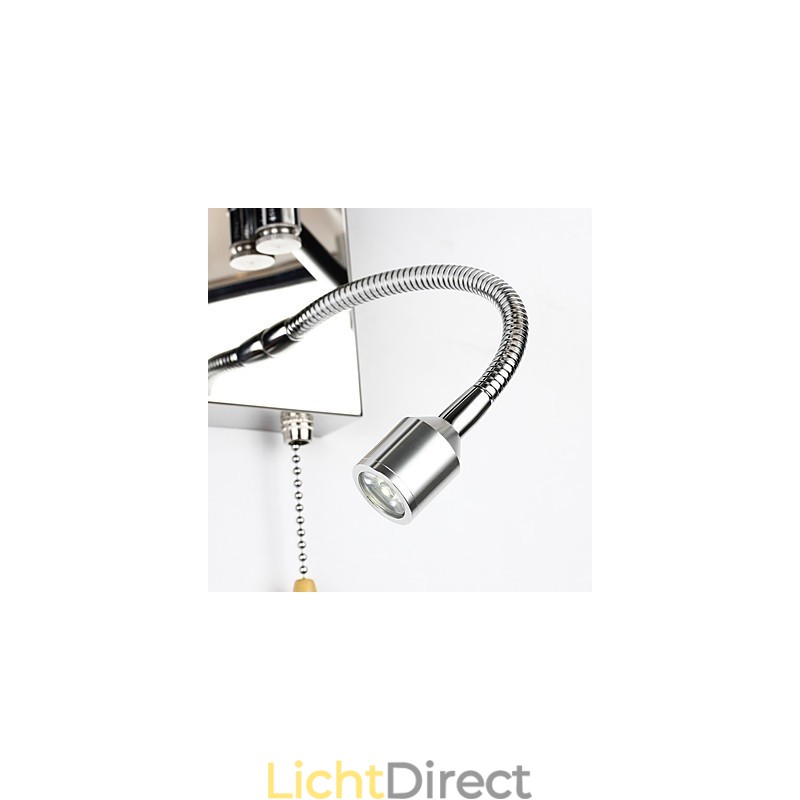 Moderne eigentijdse rustieke lodge moderne eigentijdse landelijke chromen functie voor kristallen zwenkarm wandlamp