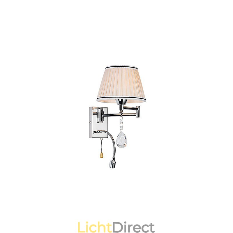 Wandlamp Modern Hedendaags Rustiek Lodge Modern Hedendaags Landelijk Chroom Kenmerk voor Kristallen Zwenkarm