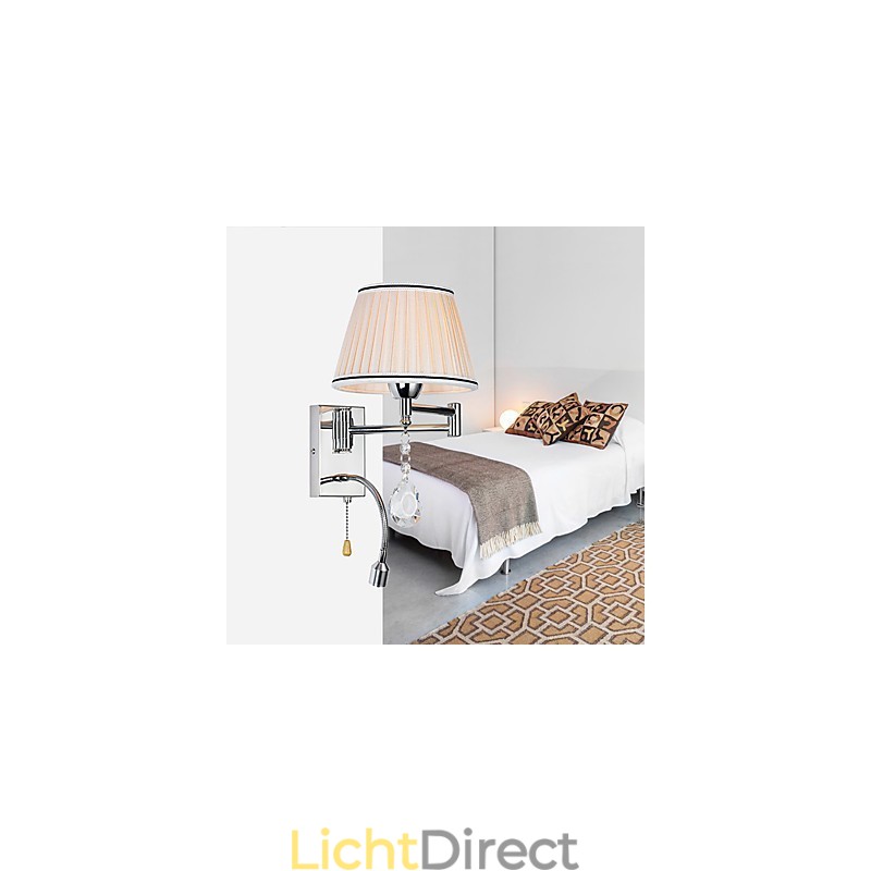 Wandlamp Modern Hedendaags Rustiek Lodge Modern Hedendaags Landelijk Chroom Kenmerk voor Kristallen Zwenkarm