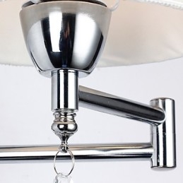 Wandlamp Modern Hedendaags Rustiek Lodge Modern Hedendaags Landelijk Chroom Kenmerk voor Kristallen Zwenkarm