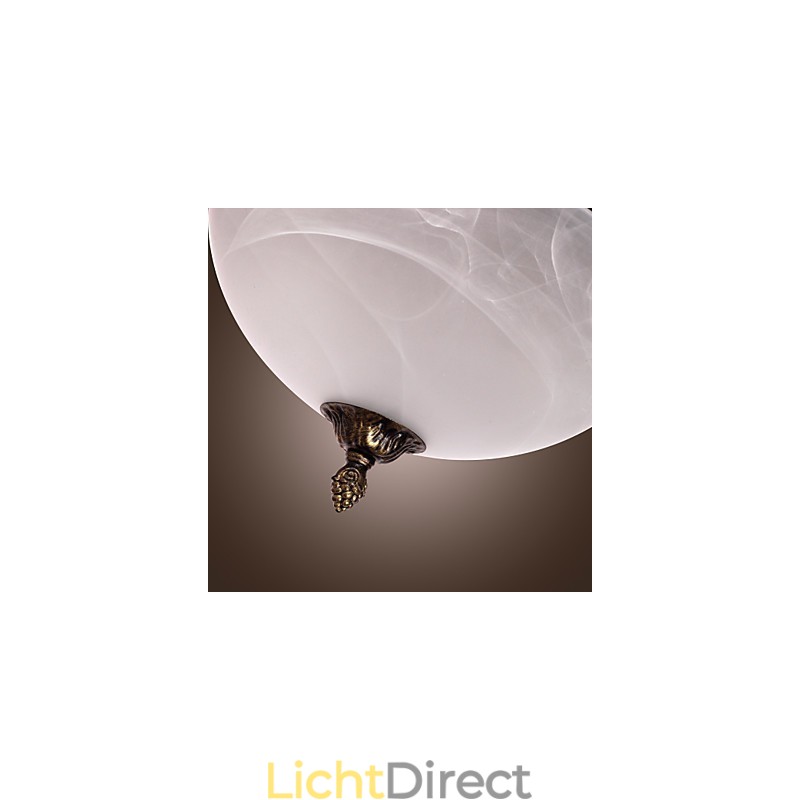 Antiek geïnspireerde plafondlamp met 2 lampen