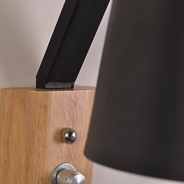 Moderne eigentijdse landelijke zwarte oxide afwerking kenmerk voor downlight wandlampen wandlamp