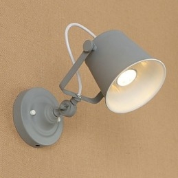 Geschilderde stalen wandlamp Dumb Black American Coffee Decoratie Retro wandlamp Lichtzwaardlamp op de muur