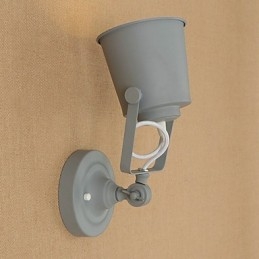 Geschilderde stalen wandlamp Dumb Black American Coffee Decoratie Retro wandlamp Lichtzwaardlamp op de muur