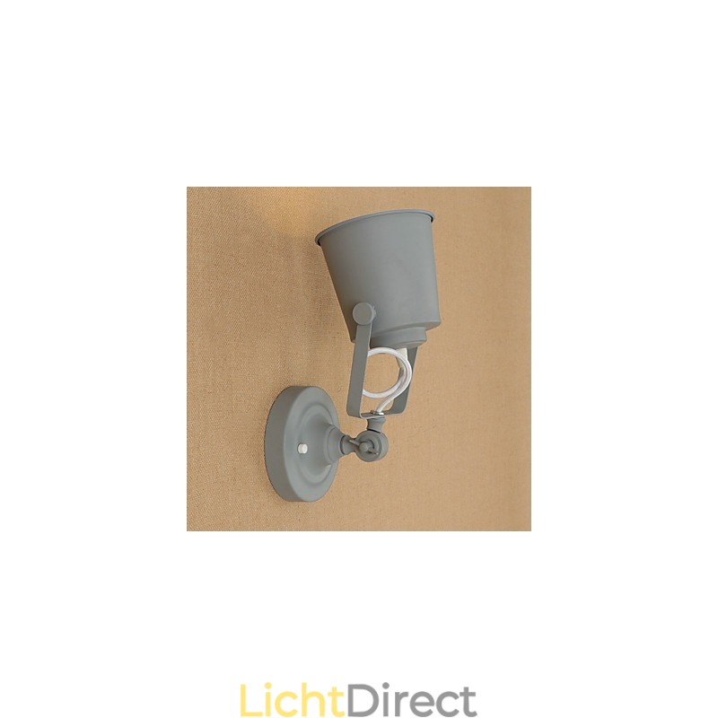 Geschilderde stalen wandlamp Dumb Black American Coffee Decoratie Retro wandlamp Lichtzwaardlamp op de muur