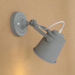 Geschilderde stalen wandlamp Dumb Black American Coffee Decoratie Retro wandlamp Lichtzwaardlamp op de muur