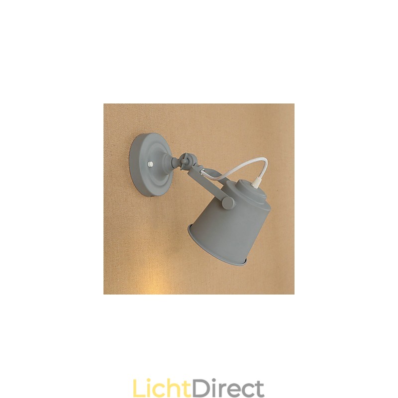 Geschilderde stalen wandlamp Dumb Black American Coffee Decoratie Retro wandlamp Lichtzwaardlamp op de muur