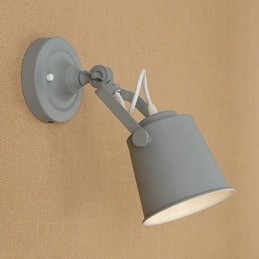 Geschilderde stalen wandlamp Dumb Black American Coffee Decoratie Retro wandlamp Lichtzwaardlamp op de muur
