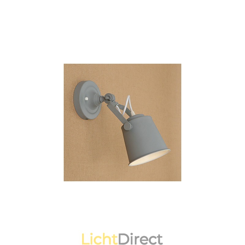 Geschilderde stalen wandlamp Dumb Black American Coffee Decoratie Retro wandlamp Lichtzwaardlamp op de muur