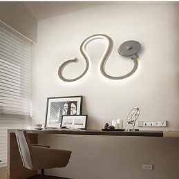 Moderne minimalistische lamp Aluminium lamp Slaapkamer nachtkastje lamp Decoratie ontwerpers gevormde gangverlichting Creatieve woonkamerlampen