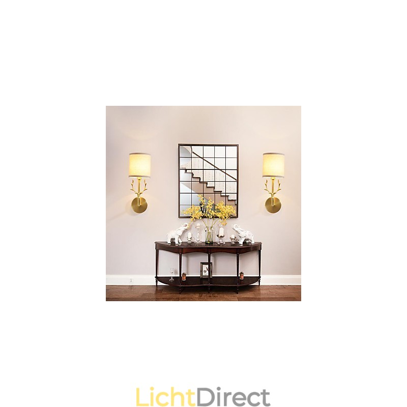 Eenvoudige vintage traditionele klassieke messing functie voor mini-stijl sfeerverlichting wandlampen wandlamp