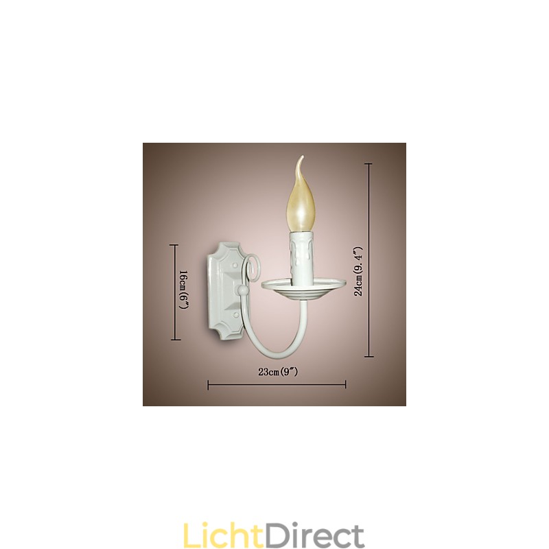 Eenvoudige moderne wandlamp kaars enkele koplamp gang nachtkastje lamp
