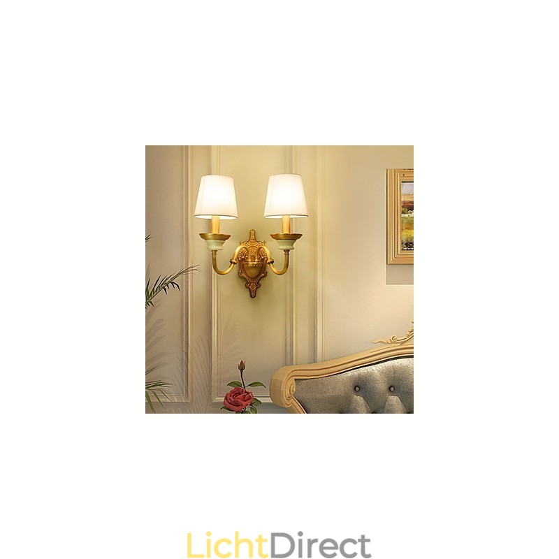 Eenvoudige landelijke traditionele klassieke messingfunctie voor mini-stijl uplight wandlampen wandlamp