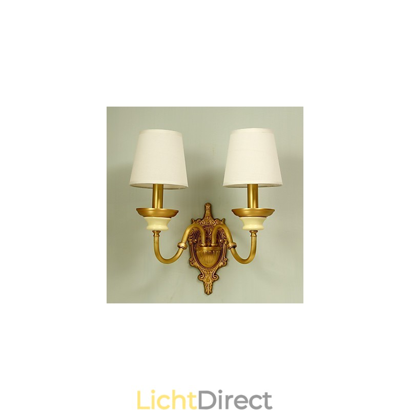Eenvoudige landelijke traditionele klassieke messingfunctie voor mini-stijl uplight wandlampen wandlamp