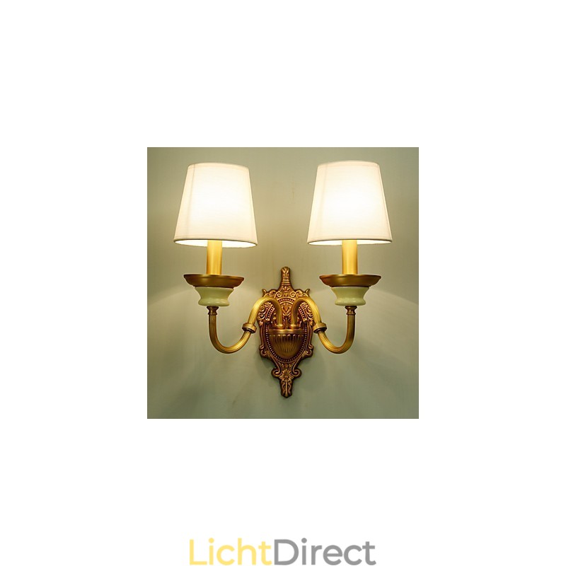 Eenvoudige landelijke traditionele klassieke messingfunctie voor mini-stijl uplight wandlampen wandlamp