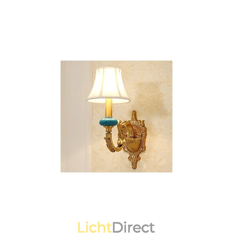 Eenvoudige landelijke traditionele klassieke messingfunctie voor mini-stijl uplight wandlampen wandlamp