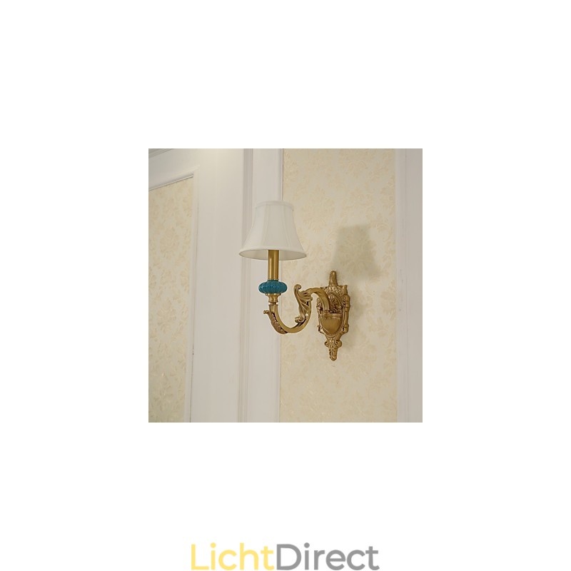 Eenvoudige landelijke traditionele klassieke messingfunctie voor mini-stijl uplight wandlampen wandlamp