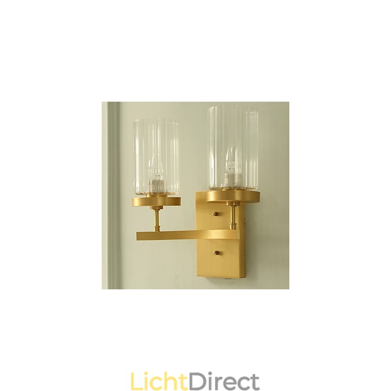 Traditionele klassieke landelijke messingfunctie voor mini-stijl uplight wandlampen wandlamp