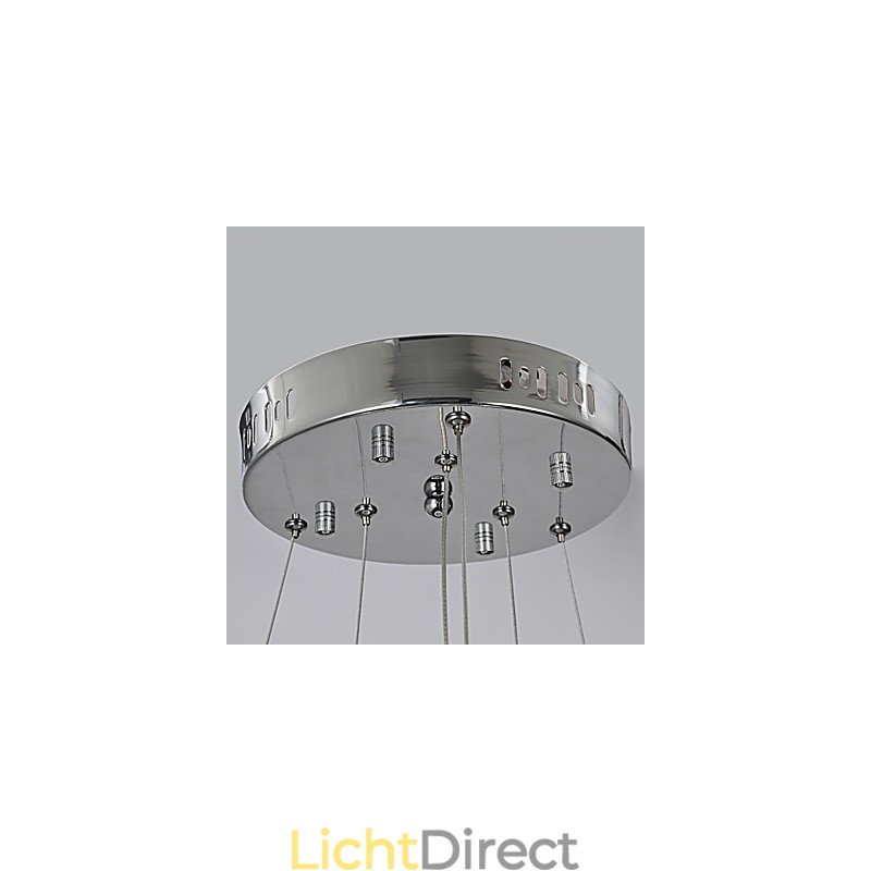 Traditionele klassieke kroonluchter van chroommetaal