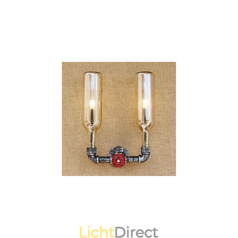 Retro Industriële Windschakelaar Waterfles Wandlamp Wandlamp Amber