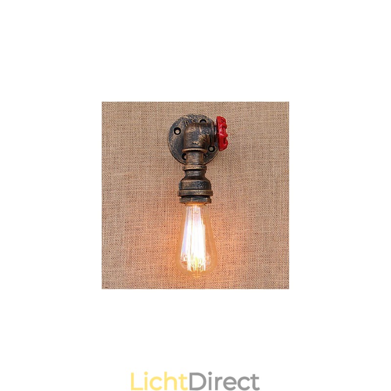 Nostalgia Eenvoudige Waterpijp Decoratieve Kleine Wandlamp Wandlamp