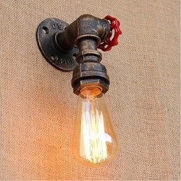 Nostalgia Eenvoudige Waterpijp Decoratieve Kleine Wandlamp Wandlamp