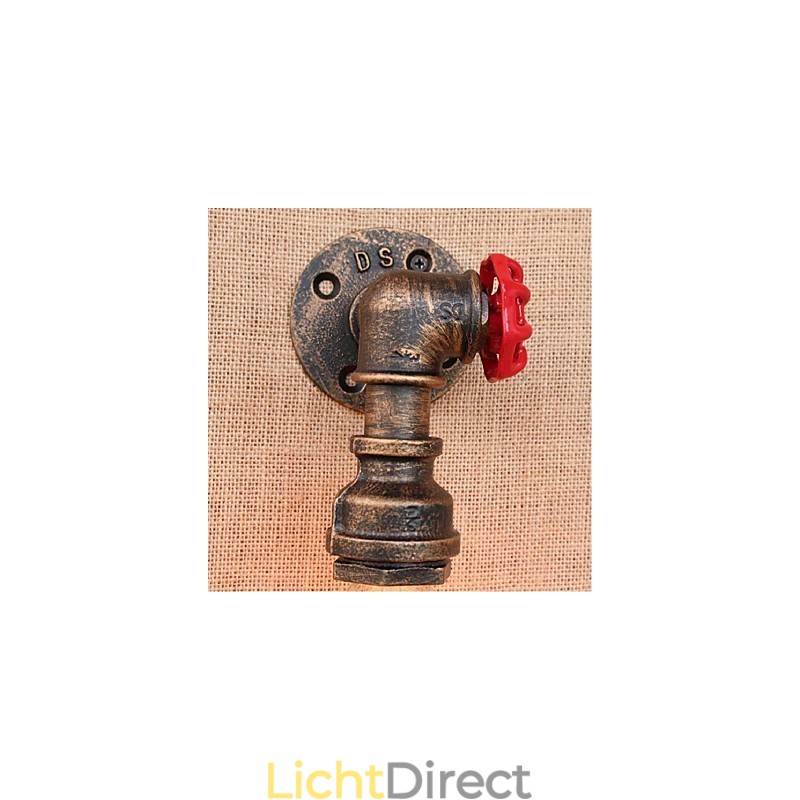 Nostalgia Eenvoudige Waterpijp Decoratieve Kleine Wandlamp Wandlamp