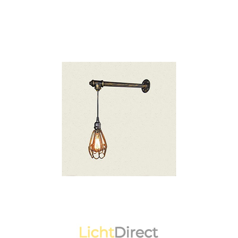Loft vintage Wandlampen Met schakelaar Industriële Edison Fashion Simplicity Wandlamp Metalen Basiskap