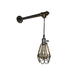 Loft vintage Wandlampen Met schakelaar Industriële Edison Fashion Simplicity Wandlamp Metalen Basiskap