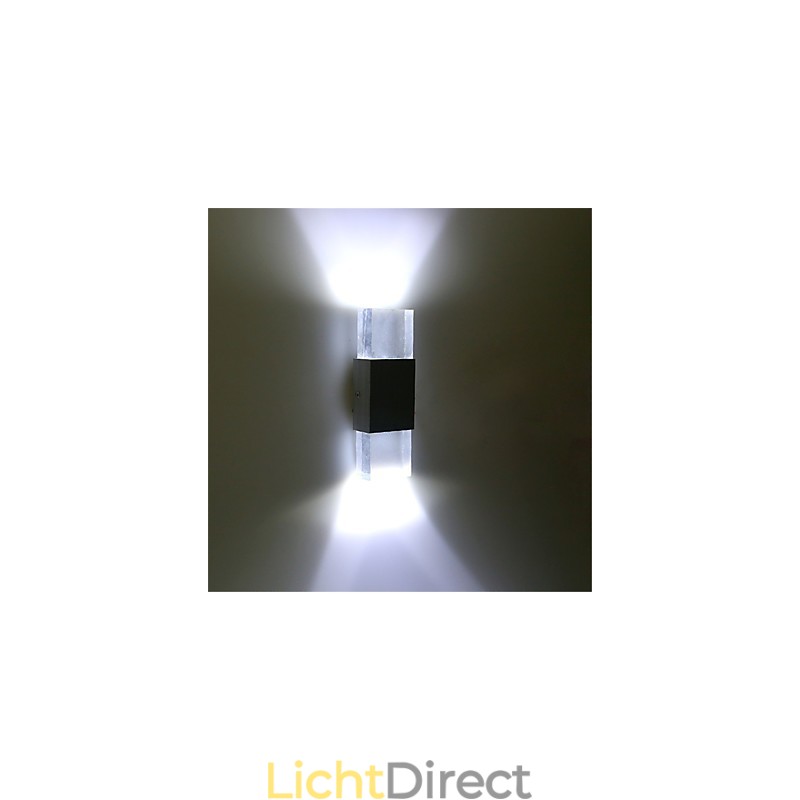 6 TL-buisfitting Moderne eigentijdse glanzende functie voor sfeerverlichting Wandlampen Wandlamp