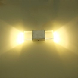 6 TL-buisfitting Moderne eigentijdse glanzende functie voor sfeerverlichting Wandlampen Wandlamp
