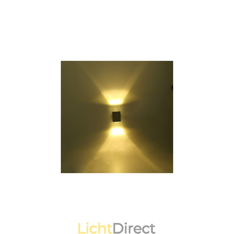 6 TL-buisfitting Moderne eigentijdse glanzende functie voor sfeerverlichting Wandlampen Wandlamp