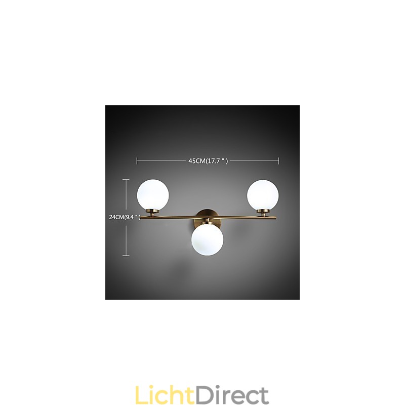 Glazen wandlamp Moderne eigentijdse bronzen functie voor mini-stijl uplight wandlampen wandlamp