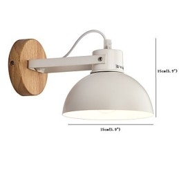 Vintage Hout Art Deco Metaal Metaal Rustiek Wandlamp Woonkamer Eetkamer Hal Wandlamp Zwart Wit Optioneel