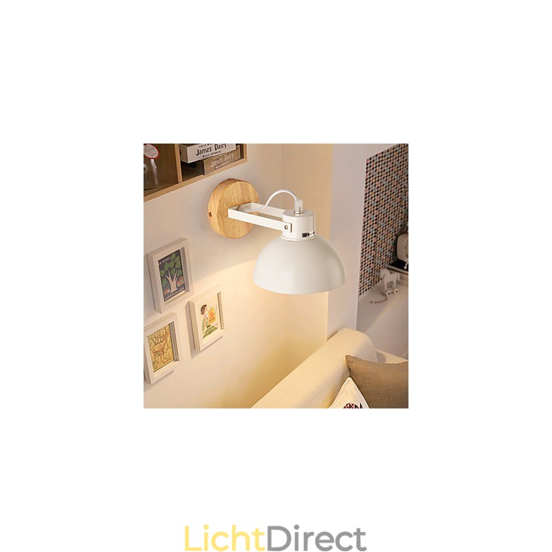 Vintage Hout Art Deco Metaal Metaal Rustiek Wandlamp Woonkamer Eetkamer Hal Wandlamp Zwart Wit Optioneel