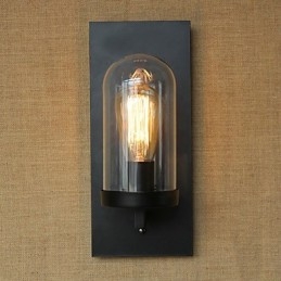 Creatief modern minimalistisch Restaurant Bar Amerikaans land gangpad trap Edison wand enkele koplamp glas