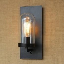 Creatief modern minimalistisch Restaurant Bar Amerikaans land gangpad trap Edison wand enkele koplamp glas