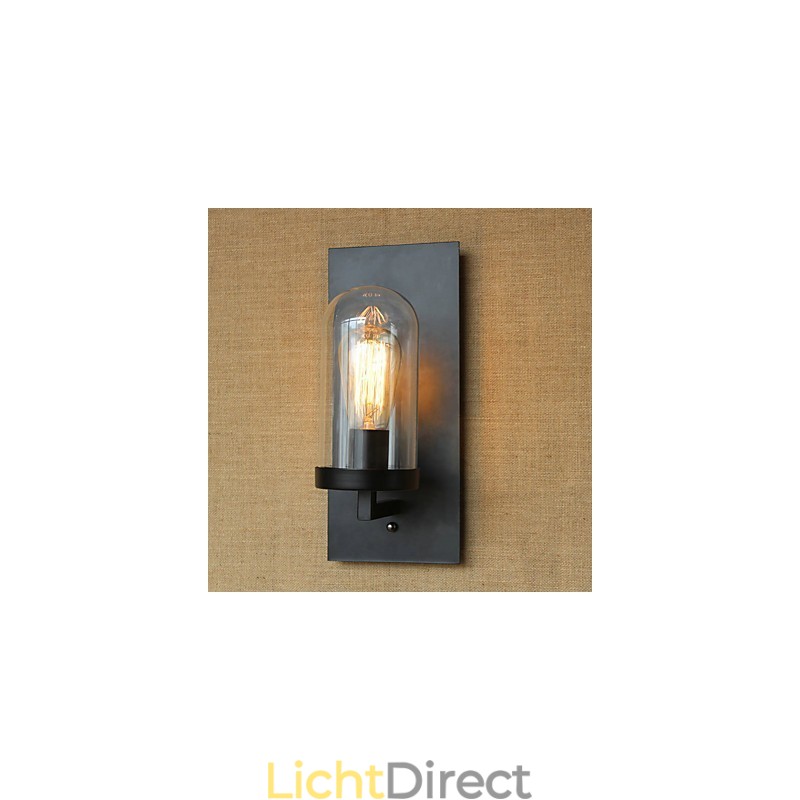 Creatief modern minimalistisch Restaurant Bar Amerikaans land gangpad trap Edison wand enkele koplamp glas