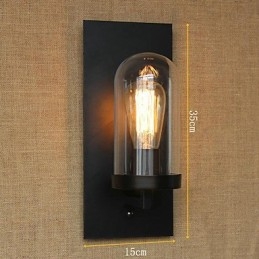 Creatief modern minimalistisch Restaurant Bar Amerikaans land gangpad trap Edison wand enkele koplamp glas