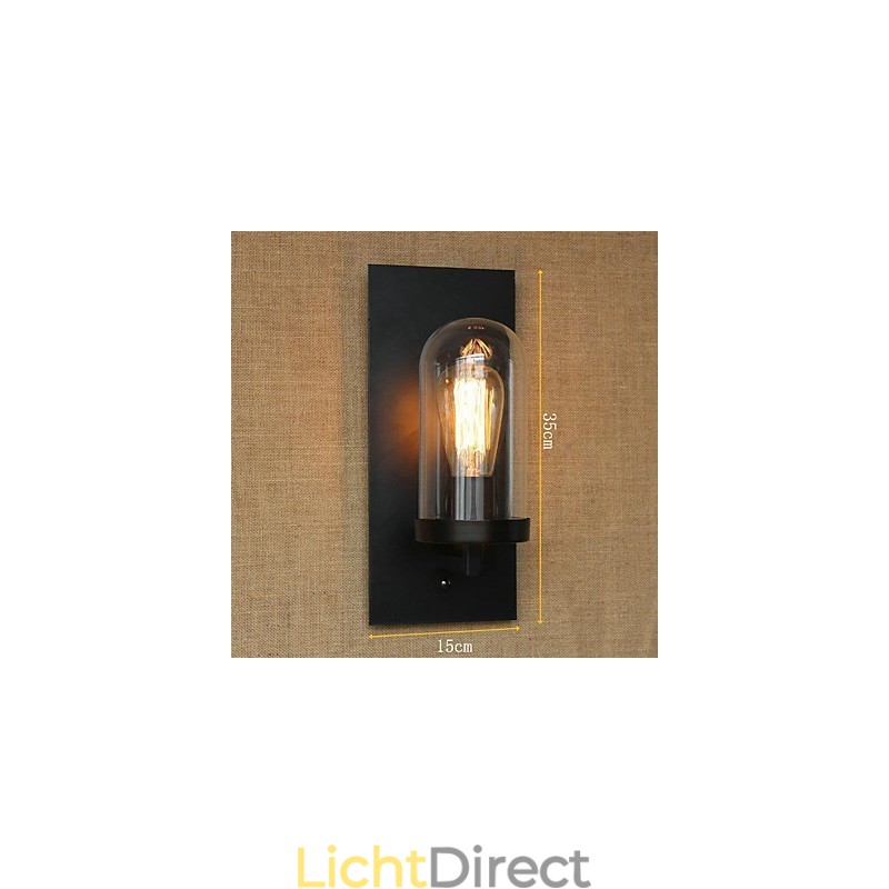 Creatief modern minimalistisch Restaurant Bar Amerikaans land gangpad trap Edison wand enkele koplamp glas