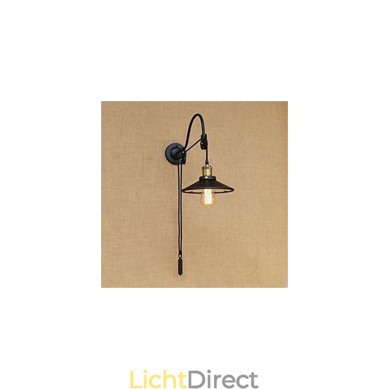 Liftende eetkamer wandlamp met verstelbare draadlengte van retro creatief karakter slaapkamer wandlamp ijzer