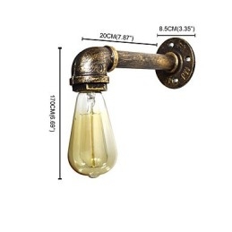 Rustieke Lodge Traditionele Klassieke Antieke Messing Kenmerk voor Sfeerverlichting Wandlampen Wandlamp