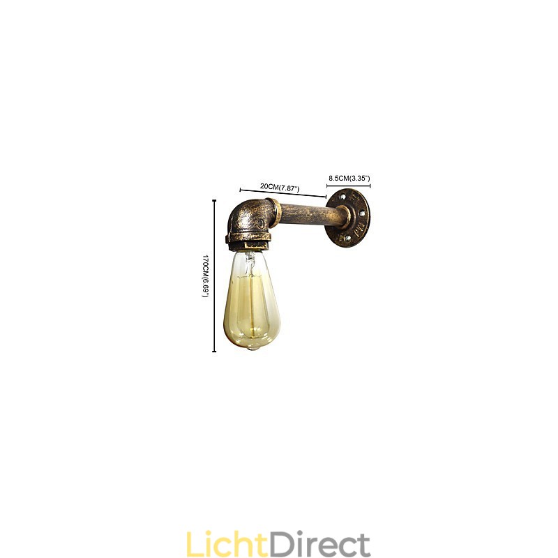 Rustieke Lodge Traditionele Klassieke Antieke Messing Kenmerk voor Sfeerverlichting Wandlampen Wandlamp