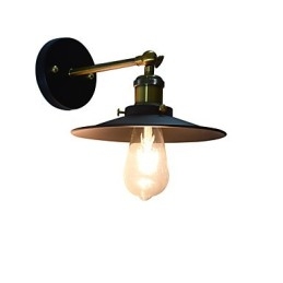 Verf enkele muur ijzeren wandlamp domme zwarte lichtzwaardlamp op muur