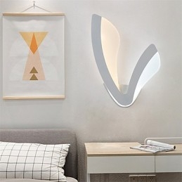 Moderne wandlampen Eenvoud Stijl Acrylverlichting Woonkamer Hal Slaapkamer Hotelkamers Bedlamp